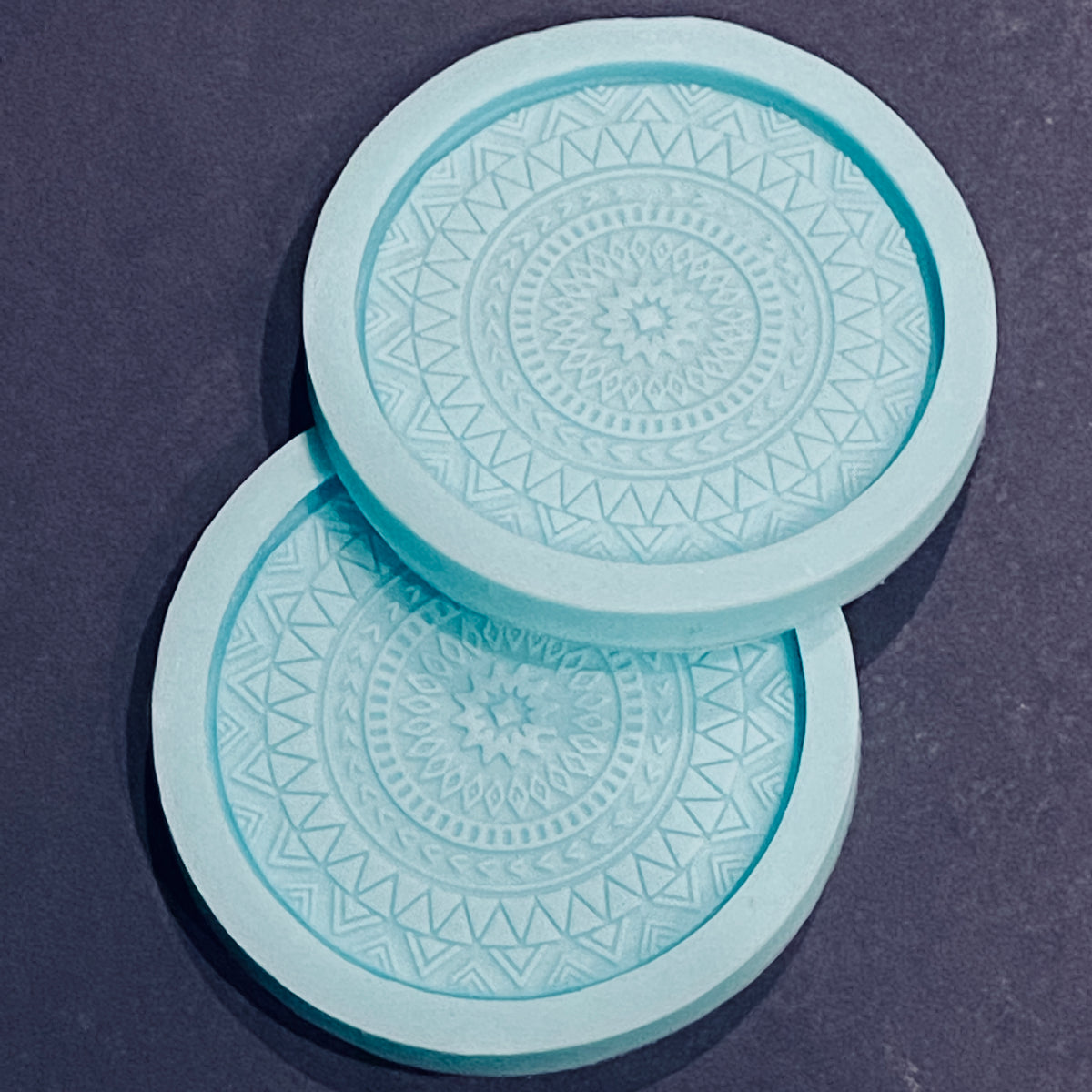 Mini Mandala Coaster Mold - 2 PK