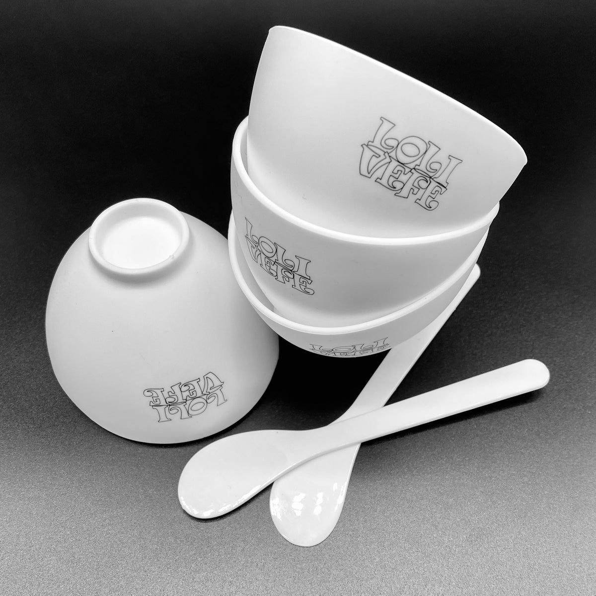 Silicone Mixing Bowls - 4 BOWLS & 2 SPOONS – LOLIVEFE, LLC
