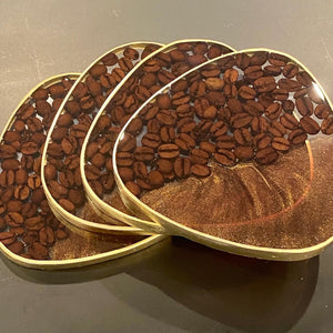 Brewing Creativity with Coffee Beans and Food in Resin Art