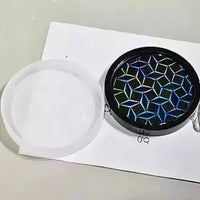 Holographic Silicone Coaster Molds - 2PK