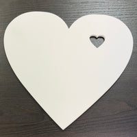 9" Wood Heart