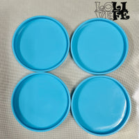4.3” Round Silicone Coaster Mold - 4 PK