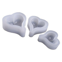 3-D Heart Silicone Mold - LARGE
