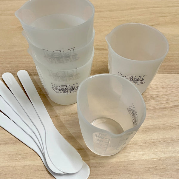100ml Silicone Cups & Spoons - 5 PK – LOLIVEFE, LLC
