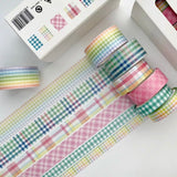 Washi Tape - Rainbow Plaid Collection
