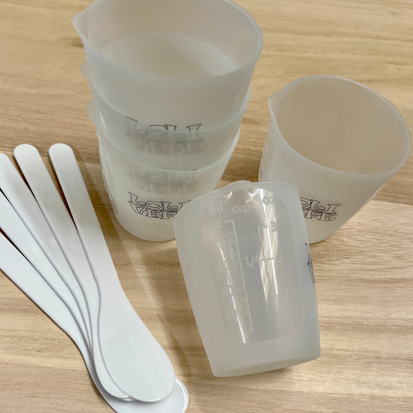 100ml Silicone Cups & Spoons - 5 PK – LOLIVEFE, LLC